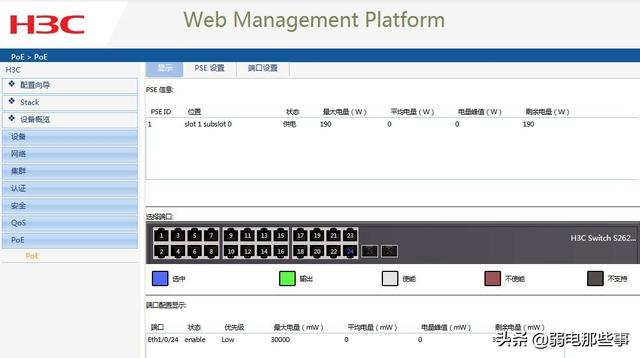 如何用WEB登录方式开启H3C S2626 PWR的光口和电口？